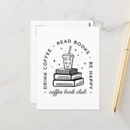 本とコーヒー愛好家クラブの読グループ本 ポストカード