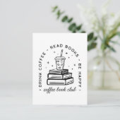 本とコーヒー愛好家クラブの読グループ本 ポストカード (スタンド正面)