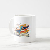 本とコーヒー コーヒーマグカップ (正面左)