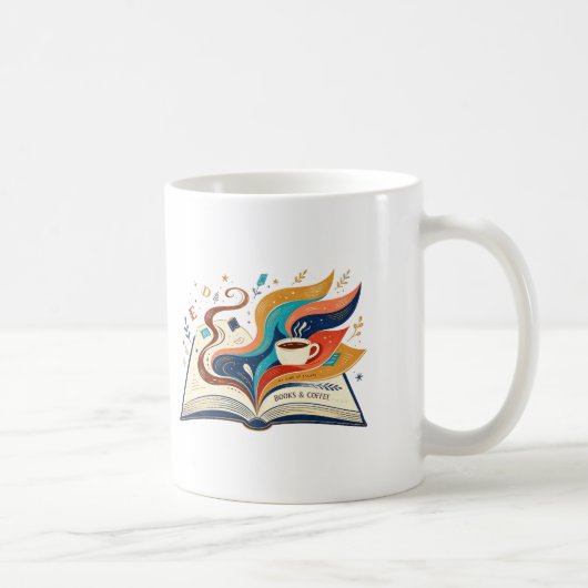 本とコーヒー コーヒーマグカップ (右)