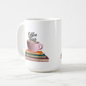 本とコーヒー コーヒーマグカップ (正面左)