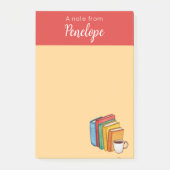 本とコーヒー ポストイット (正面)