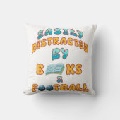 本とサッカーを愛する人のための素晴らしい贈り物 クッション (正面)