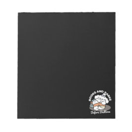 本とバークス – かわいい眠い読犬のデザイン ノートパッド