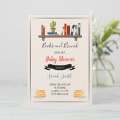 本とブランチのシャワーパーティテーマ 招待状 (スタンド正面)