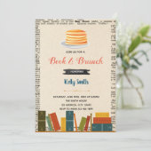 本とブランチパーティーの招待状 招待状 (スタンド正面)