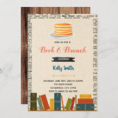 本とブランチパーティーの招待状 招待状 (正面/裏面)