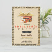 本とブランチパーティーの招待状 招待状 (スタンド正面)