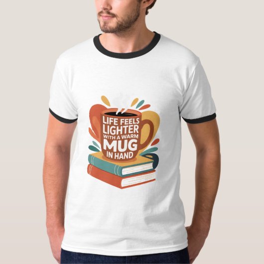 本とブレンドの至福 Tシャツ (正面)