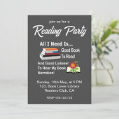 本とリスナーが私に必要な 読書パーティー 招待状 (スタンド正面)