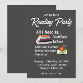 本とリスナーが私に必要な 読書パーティー 招待状