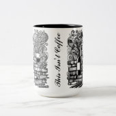 本とワインの色を私のドードル ツートーンマグカップ (中央)