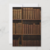 本と一緒に贈るヴィンテージ図書館のグリーティングカード カード (正面)