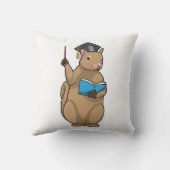 本と先生としてのリス クッション (裏面)