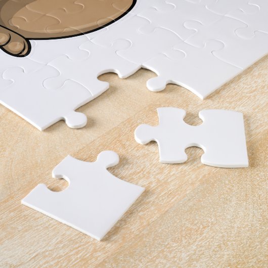 本と先生としてのリス ジグソーパズル (側面)