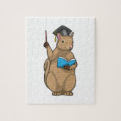 本と先生としてのリス ジグソーパズル (縦)