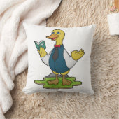 本と先生のアヒル クッション (ブランケット)