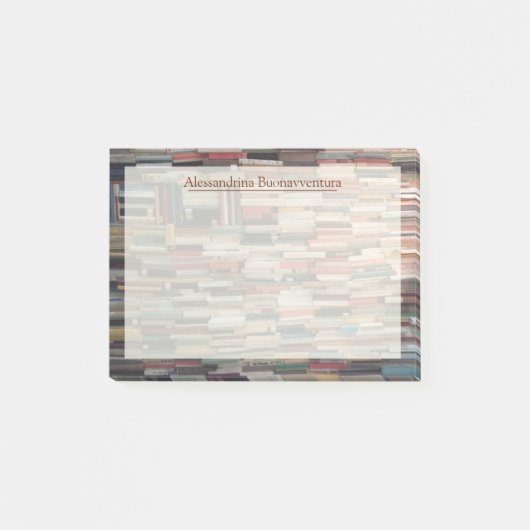 本と名前をカスタムする ポストイット (正面)