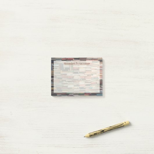 本と名前をカスタムする ポストイット (デスク上)