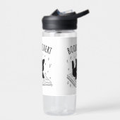 本と星の付いた本通りの猫 ウォーターボトル (左面)