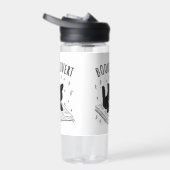 本と星の付いた本通りの猫 ウォーターボトル (右面)