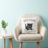 本と星の付いた本通りの猫 クッション (椅子)