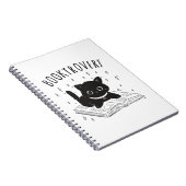 本と星の付いた本通りの猫 ノートブック (右側)