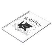 本と星の付いた本通りの猫 ノートブック (左側)