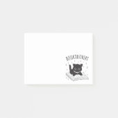 本と星の付いた本通りの猫 ポストイット (正面)