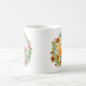 本と月の箱からの積み重ね コーヒーマグカップ (中央)