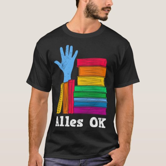 本と本の虫で読OKだ Tシャツ (正面)