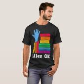 本と本の虫で読OKだ Tシャツ (正面フル)