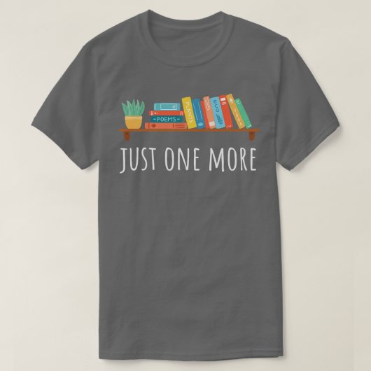 本と植物の本の愛好家を1つだけ Tシャツ (デザイン正面)