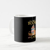 本と猫が必要だ コーヒーマグカップ (正面左)