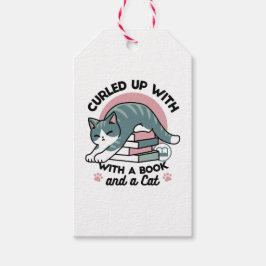 本と猫で丸まる – 居心地の良い猫読の ギフトタグ