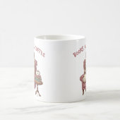 本と猫とコーヒー 幸せな猫好きマグカップ コーヒーマグカップ (中央)