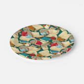 本と猫 ペーパープレート (アングル)