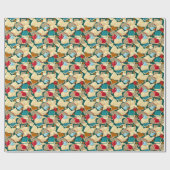 本と猫 ラッピングペーパー (フラット)