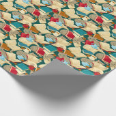 本と猫 ラッピングペーパー (角)