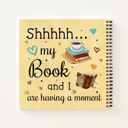 本と私は一瞬を過ごしている ノートブック (裏面)