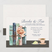 本と紅茶ブッククラブの招待状 招待状 (正面/裏面)