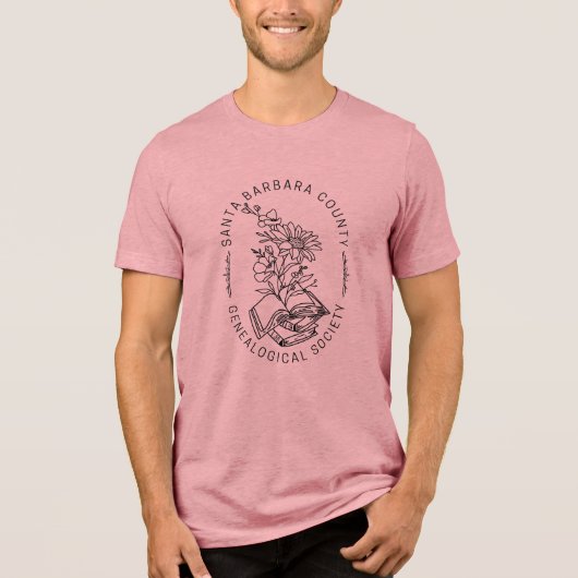 本と花のTシャツ トライブレンドTシャツ (正面)