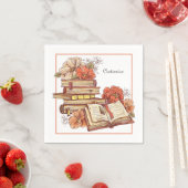 本と花 スタンダードカクテルナプキン (インサイチュ)