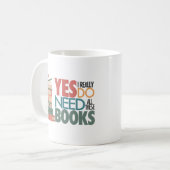 本と読愛のマグカップ コーヒーマグカップ (正面左)