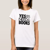 本と読書の愛Tシャツ Tシャツ (正面)
