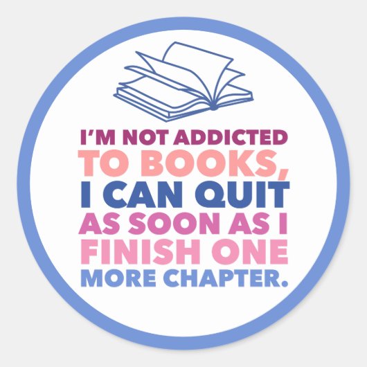 本と読書 ラウンドシール (正面)