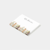 本と野の花　司書　教師 ポストイット (アングル)