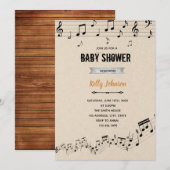 本と音楽のシャワーパーティー 招待状 (正面/裏面)