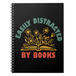 本におもしろい気を取られる読書家 ノートブック