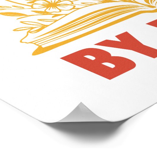 本におもしろい気を取られる読書家 ポスター (角)